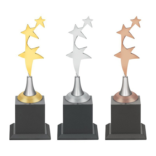 Metal Star Trophy - High-quality Metal, Customized Logo | Professional Art And Collectible In Various Colors