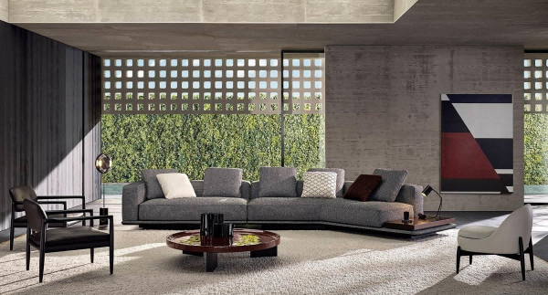 Modern Italian Ultra Luxury Minimalist Design Living Room Sofa Furniture Set Corner Sofa Chairs Set L Shape Modular - Dimensions: 432*210*85cm Centimeter (Cm)