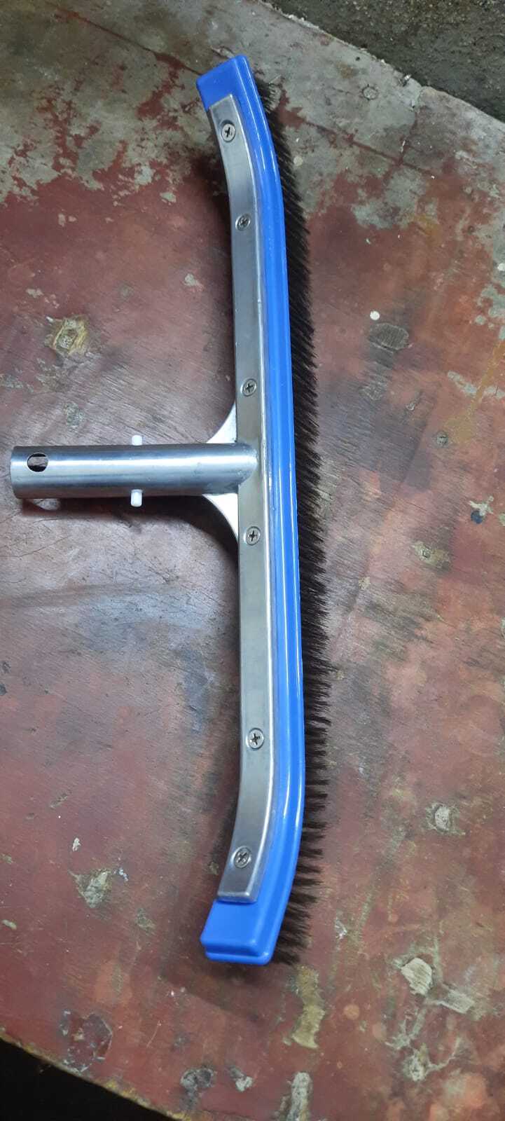 Ss Pool Algae Brush - Durable Synthetic Material, Various Sizes Available, Vibrant Blue Color | Rectangle Shape For Efficient Pool Cleaning