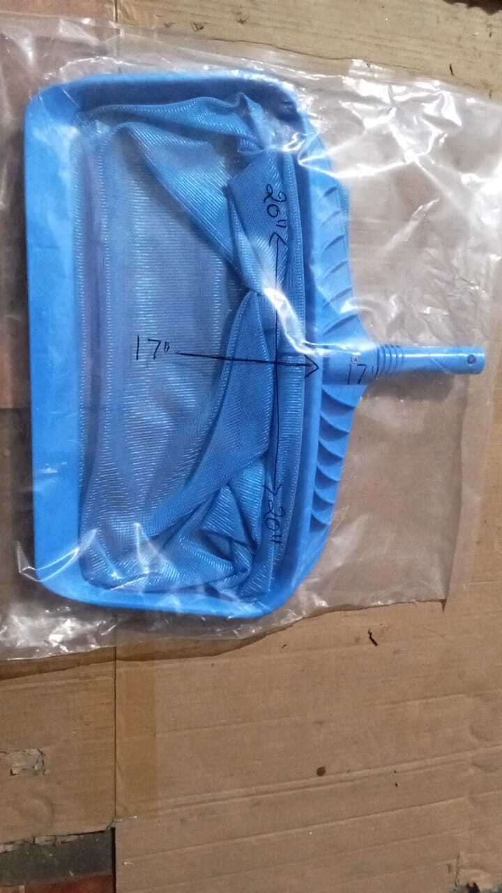 Pool Leaf Skimmer - Durable Industrial Quality, Various Sizes, Vibrant Blue And White Color, Efficient Rectangular Design