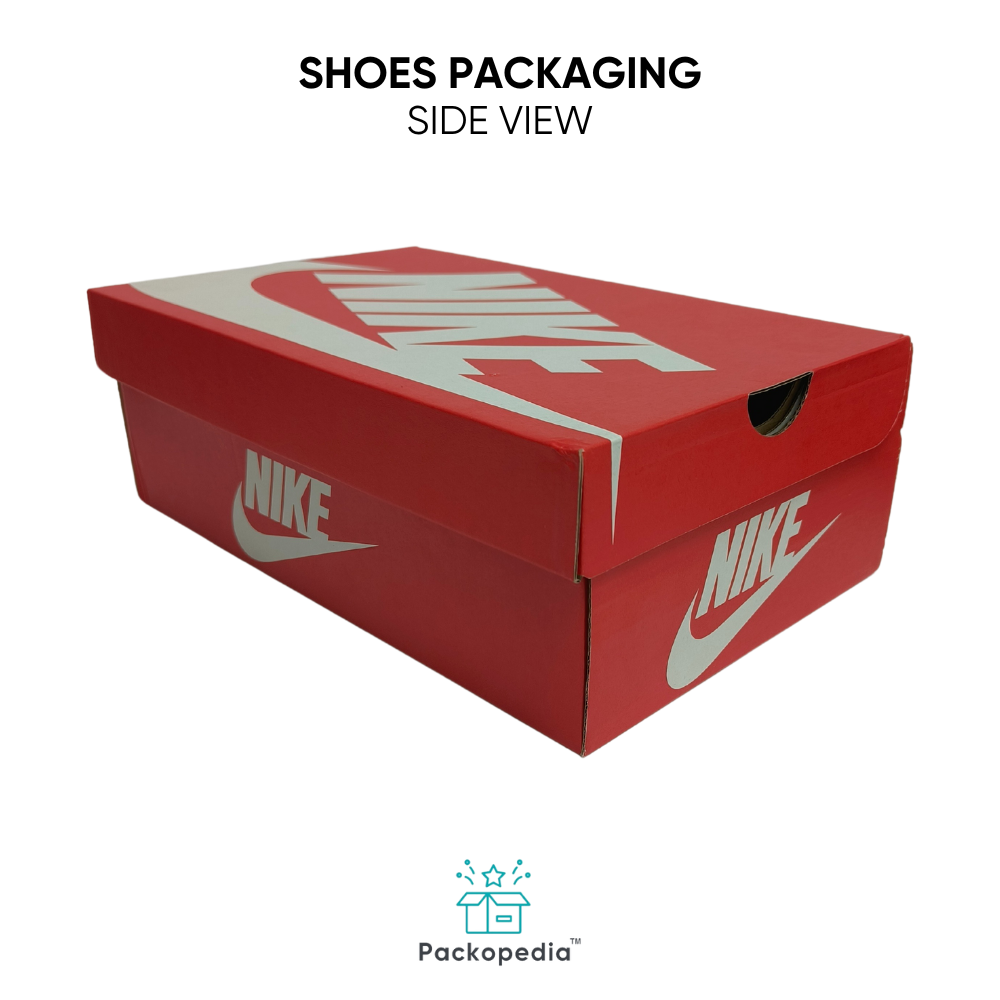 Customized Shoes Packaging Boxes - Corrugated Board, Multicolour With Embossing | Rectangular Design For Shoe Protection