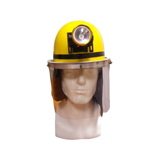 Safety Helmet With Torch - Color: As Per Availability