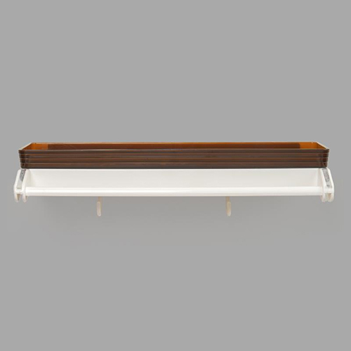 Wall Shelf - Color: White & Brown