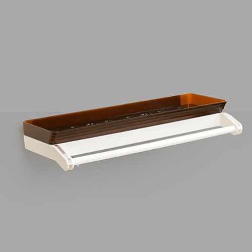 Wall Shelf - Color: White & Brown