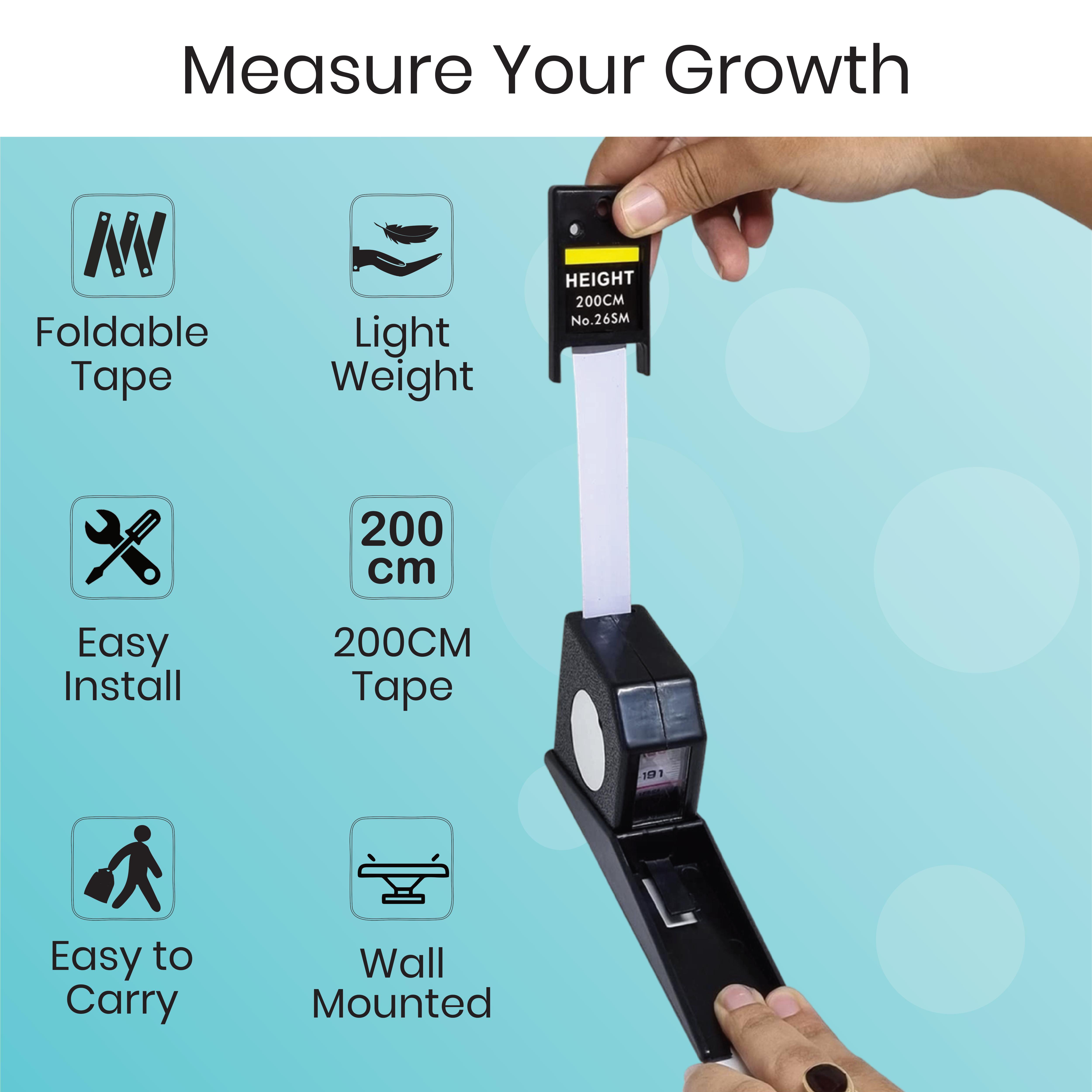 Black Medical Stature Meter
