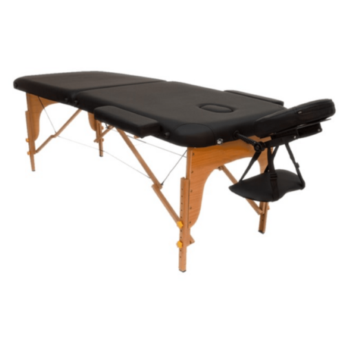 Wood Portable Massage Table Folding Massage Table 2 Section, For Parlour - Color: Multicolor