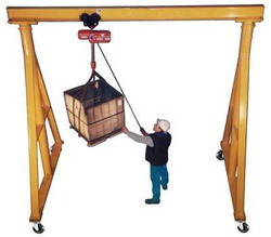 Portable Gantry Crane - Aluminum, Lifting Capacity 1-2 Ton, Max Lifting Height 10000 mm | Adjustable Span, Electric or Manual Operated, Ideal for Factories