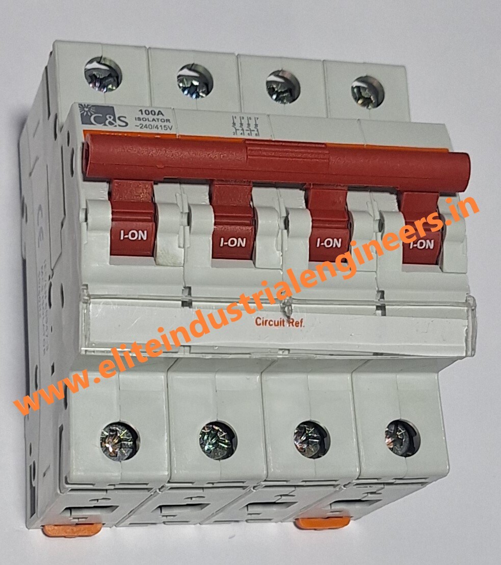 C&s Isolator Mcb 4pole 100a - Automation Grade: No