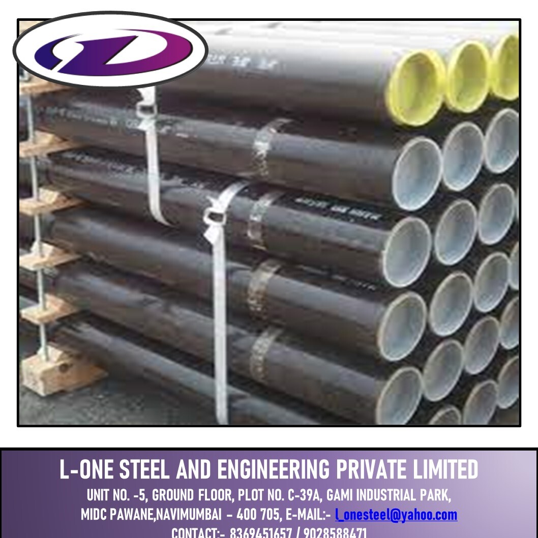 Ms Seamless Pipe - 6 M Length, Black Mild Steel, Industrial Grade, Strip Shape | Durable, Polished Finish, Reliable For Construction
