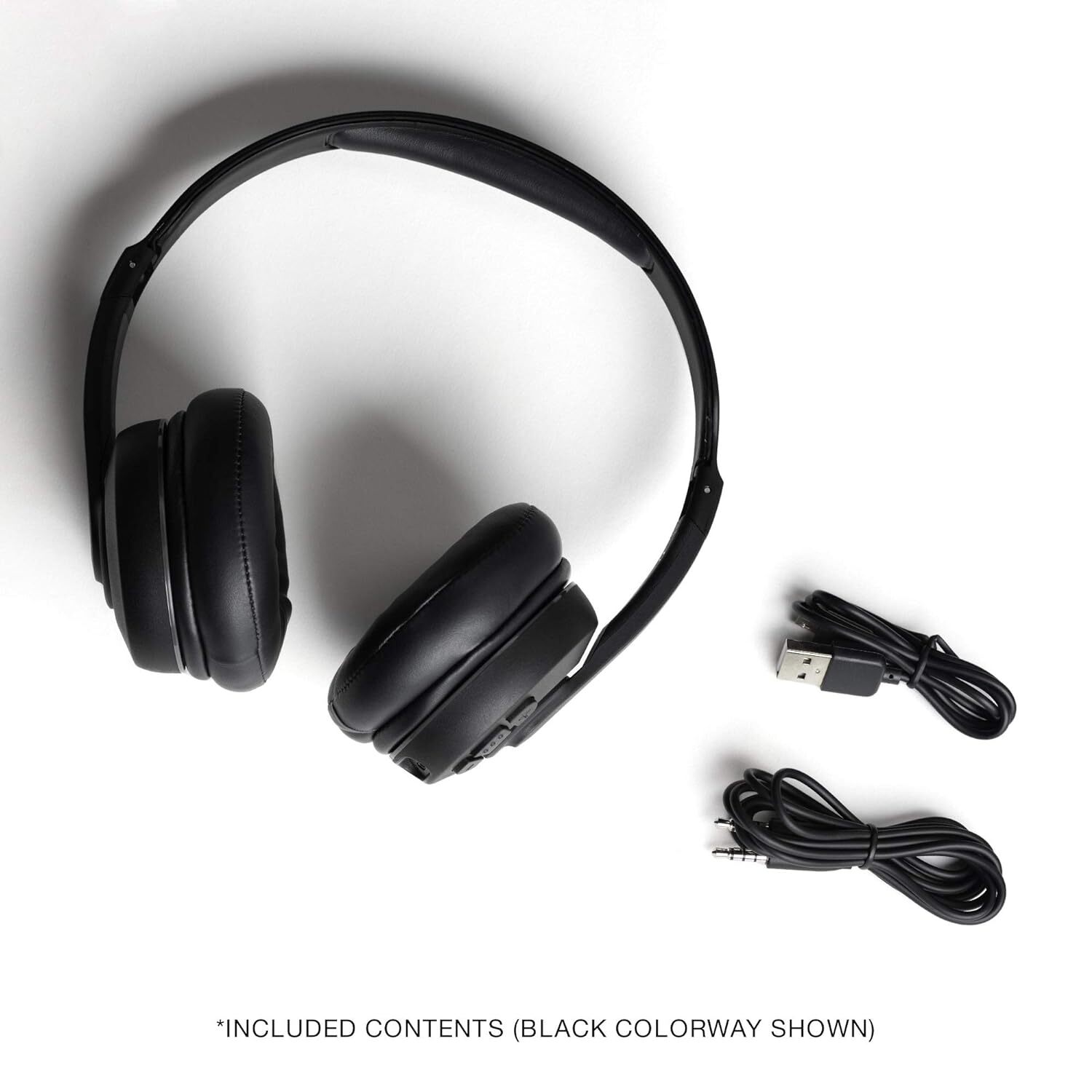 Skullcandy Cassette On-ear Wireless Headphones - Ultra Light Metal, Black | 22 Hours Battery, Foldable Design, Comfortable Fit, Crystal Clear Audio