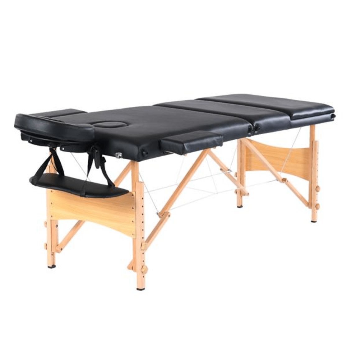 Folding Portable Massage Bed - Heavy-duty Foam Padding Adjustable Height 24-34" | Lightweight Design With Carry Bag Ergonomic Support For All Users
