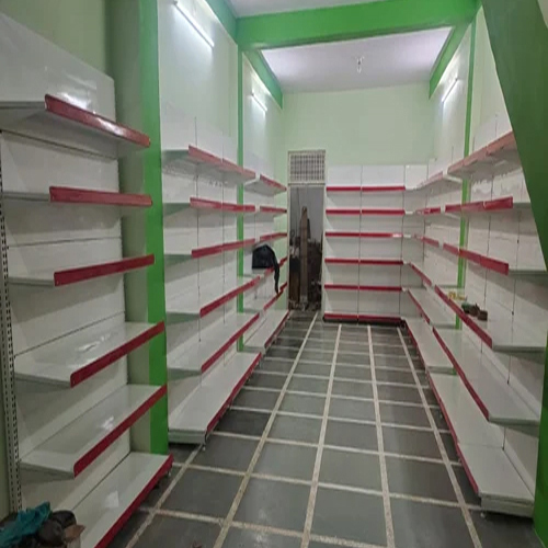 Retail Display Rack - Color: White & Green