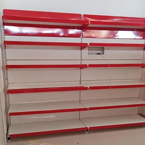 6 Shelves Retail Display Rack - Color: Red