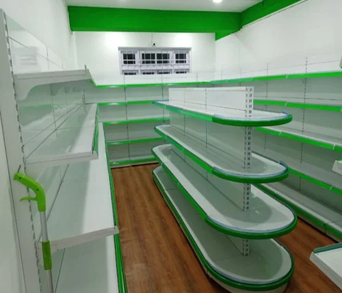 4 Shelves Retail Display Rack - Color: Green