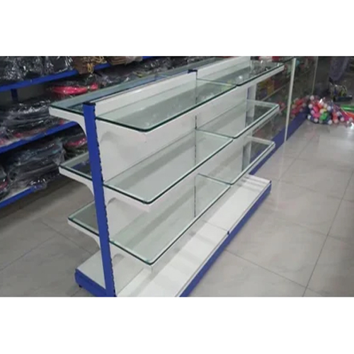 Supermarket Center Display Rack - Color: White