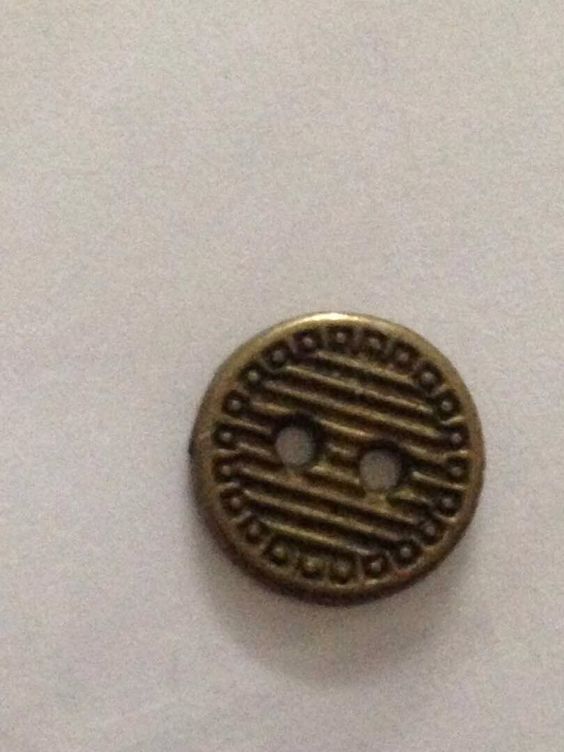 Metal Button - Round Standard Size | Silver Metal Finish With Durable Design