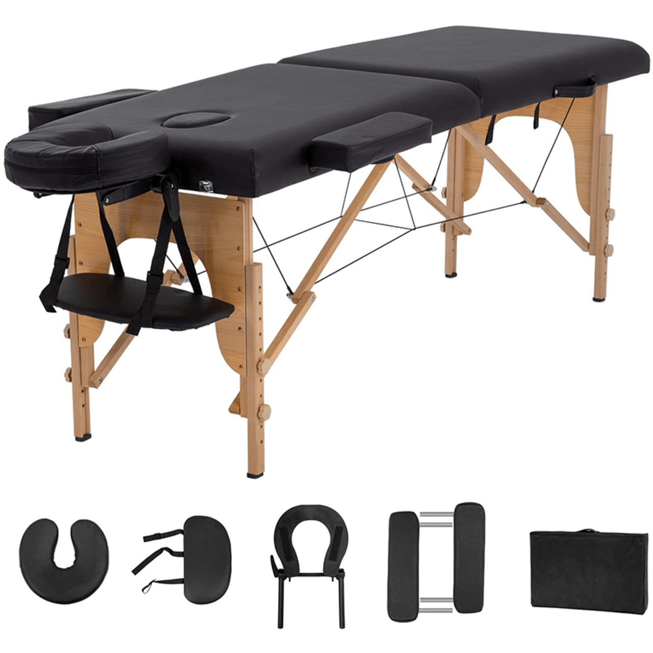 Wooden Massage Bed, For Spa, 15 Kg - Color: Multicolor