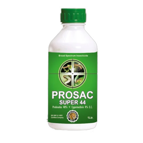 Profenofos 40% + Cypermethrin 4% EC Insecticide - Liquid Formulation | Multiple Packing Sizes (50 ml, 100 ml, 250 ml, 500 ml, 1 L, 5 L), Broad-Spectrum Pest Control for Fruits, Vegetables, and Cereals, 98%-100% Purity