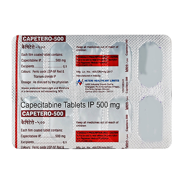 Capetero 500mg Tablet - Drug Type: General Medicines