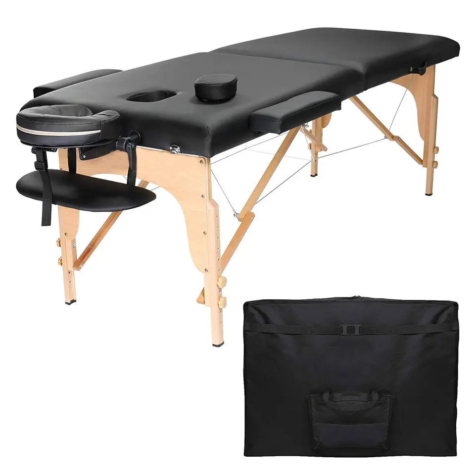 Foam Black Portable Massage Bed, For Spa, 9 Kg