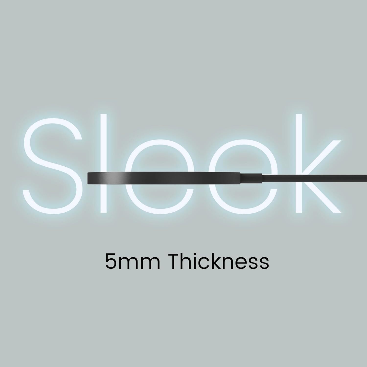 Ambrane Magsafe 15w Wireless Charging Pad For Iphone Series And All Qi Devices - 100mm Dia, Black | 15w Fast Charge, Compact 5mm Thickness, Magnetic Alignment