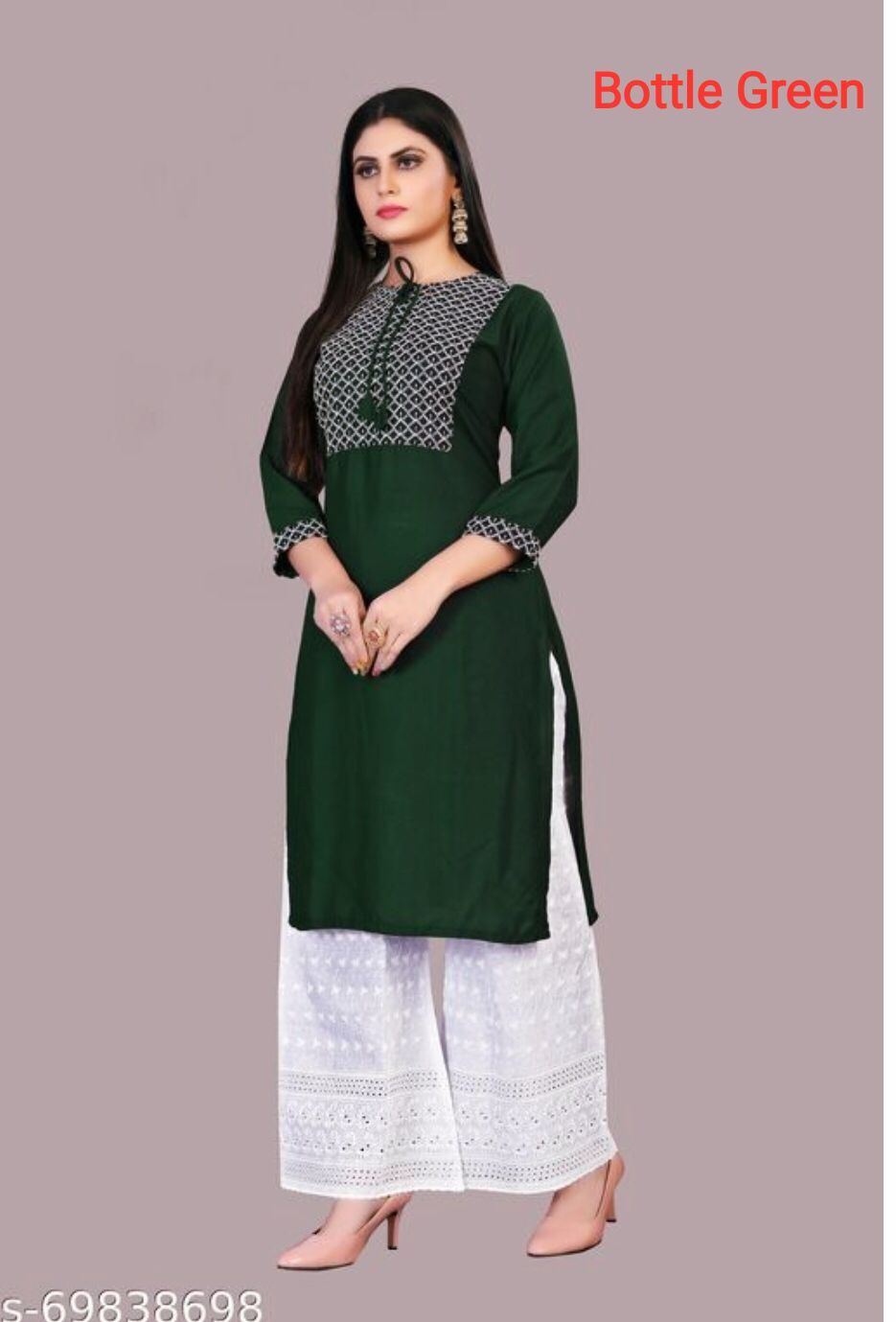 Designer Kurti Plazo Seat
