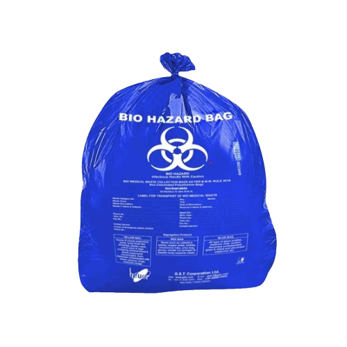 Bio Hazard Waste Bags - Durable Flexible Material | Multicolor Options: Red Blue Yellow Black Green For Diverse Waste Management Needs