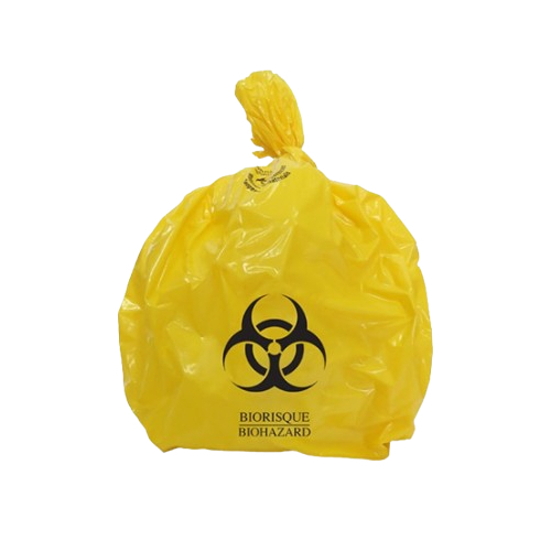 Bio Hazard Waste Bags - Durable Flexible Material | Multicolor Options: Red Blue Yellow Black Green For Diverse Waste Management Needs