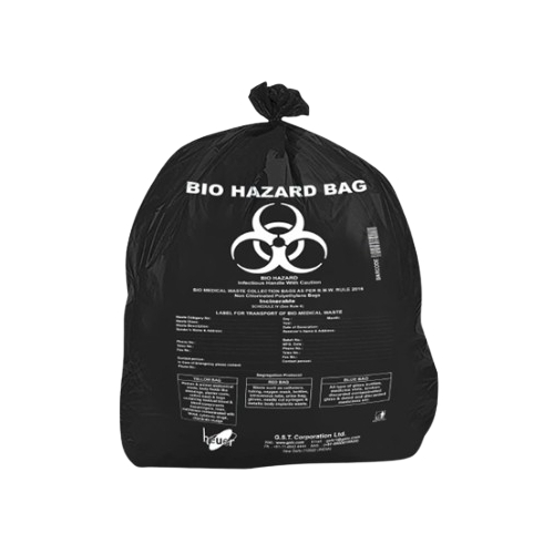 Bio Hazard Waste Bags - Durable Flexible Material | Multicolor Options: Red Blue Yellow Black Green For Diverse Waste Management Needs