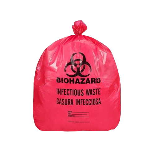 Bio Hazard Waste Bags - Durable Flexible Material | Multicolor Options: Red Blue Yellow Black Green For Diverse Waste Management Needs