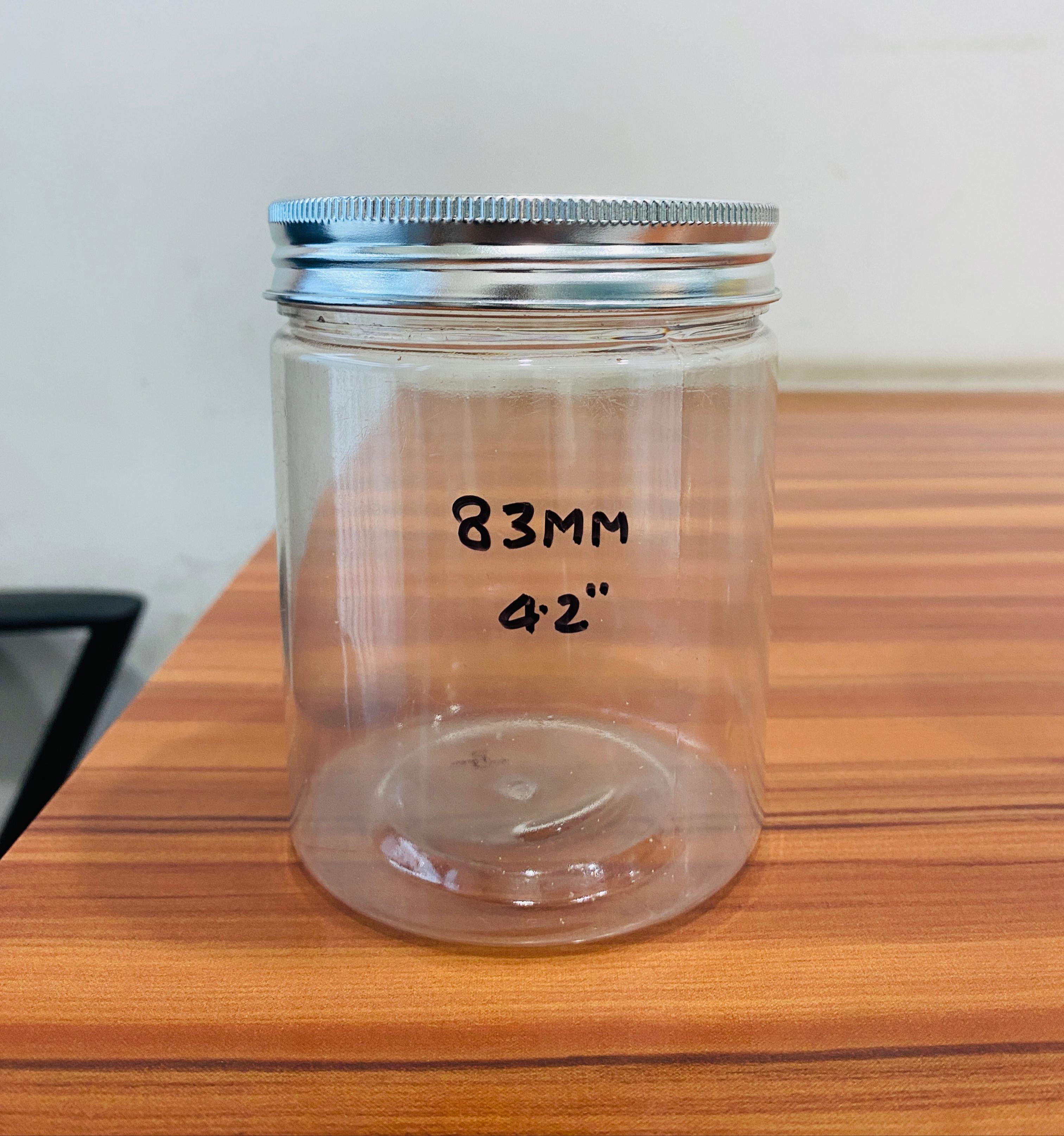 83/4.2" 500 Ml Jars - Color: Transparent Body Silver And Gold Lids