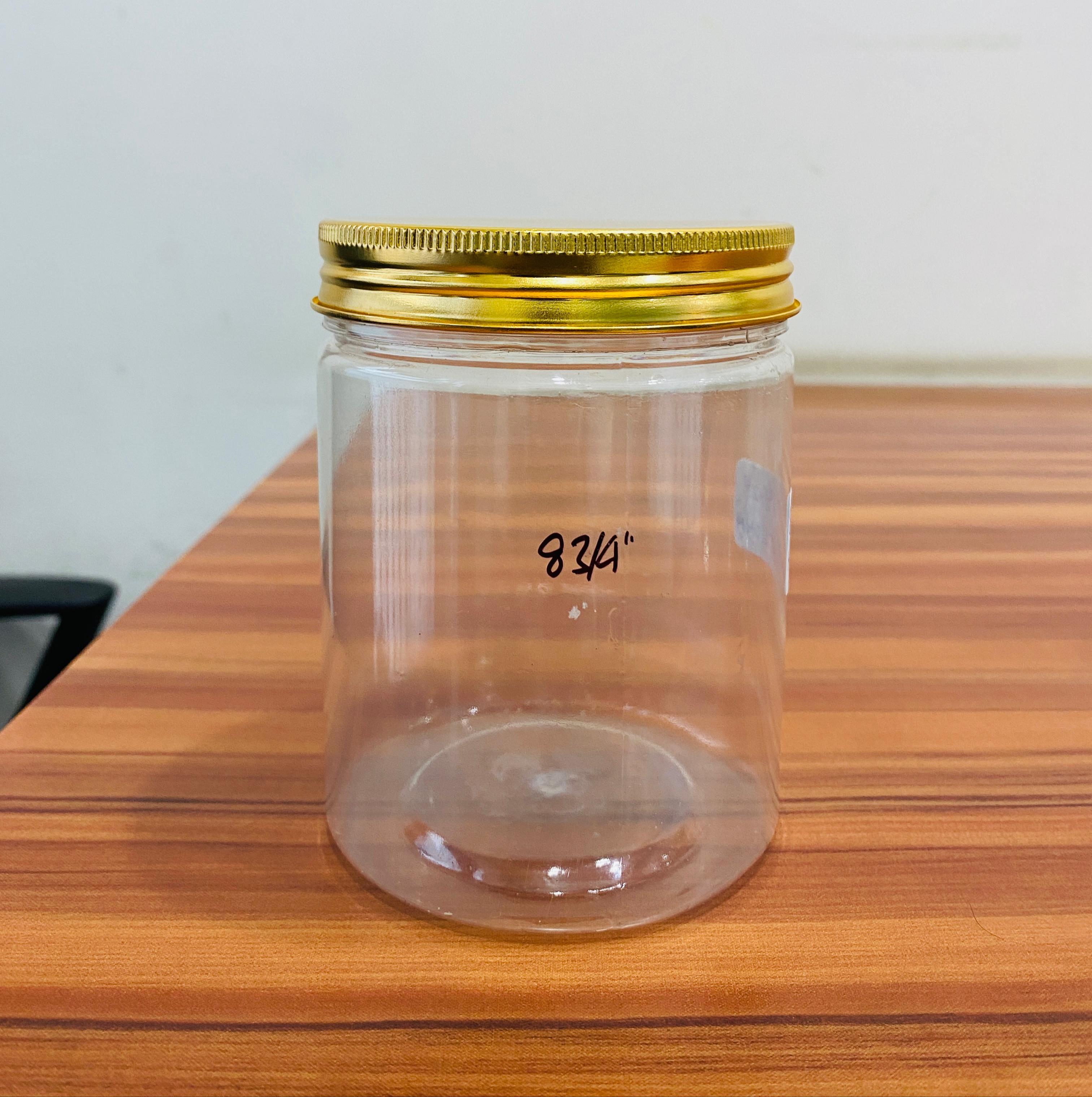 83/4.2" 500 Ml Jars - Color: Transparent Body Silver And Gold Lids