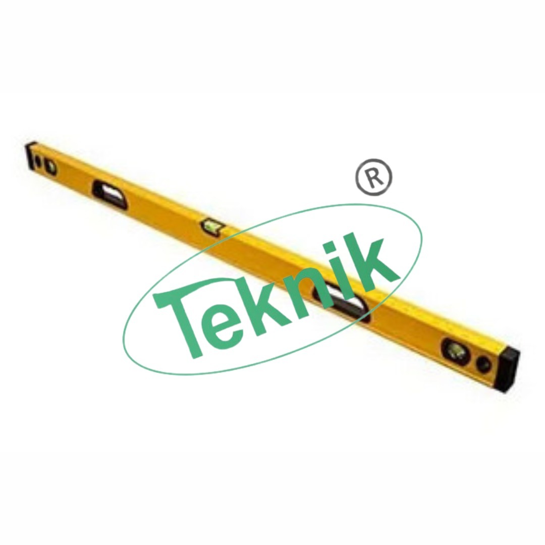 Spirit Level - Aluminum Alloy, 1200mm Length With Two Adjusting Bubbles | Ideal For Civil Engineering Lab Applications