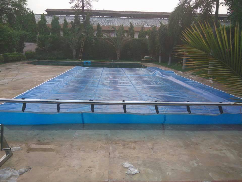 Bubble Pool Cover - 500 Micron Lldpe Sheet, Uv & Chemical Resistant, Blue & Grey With 8-12mm Bubble Diameter