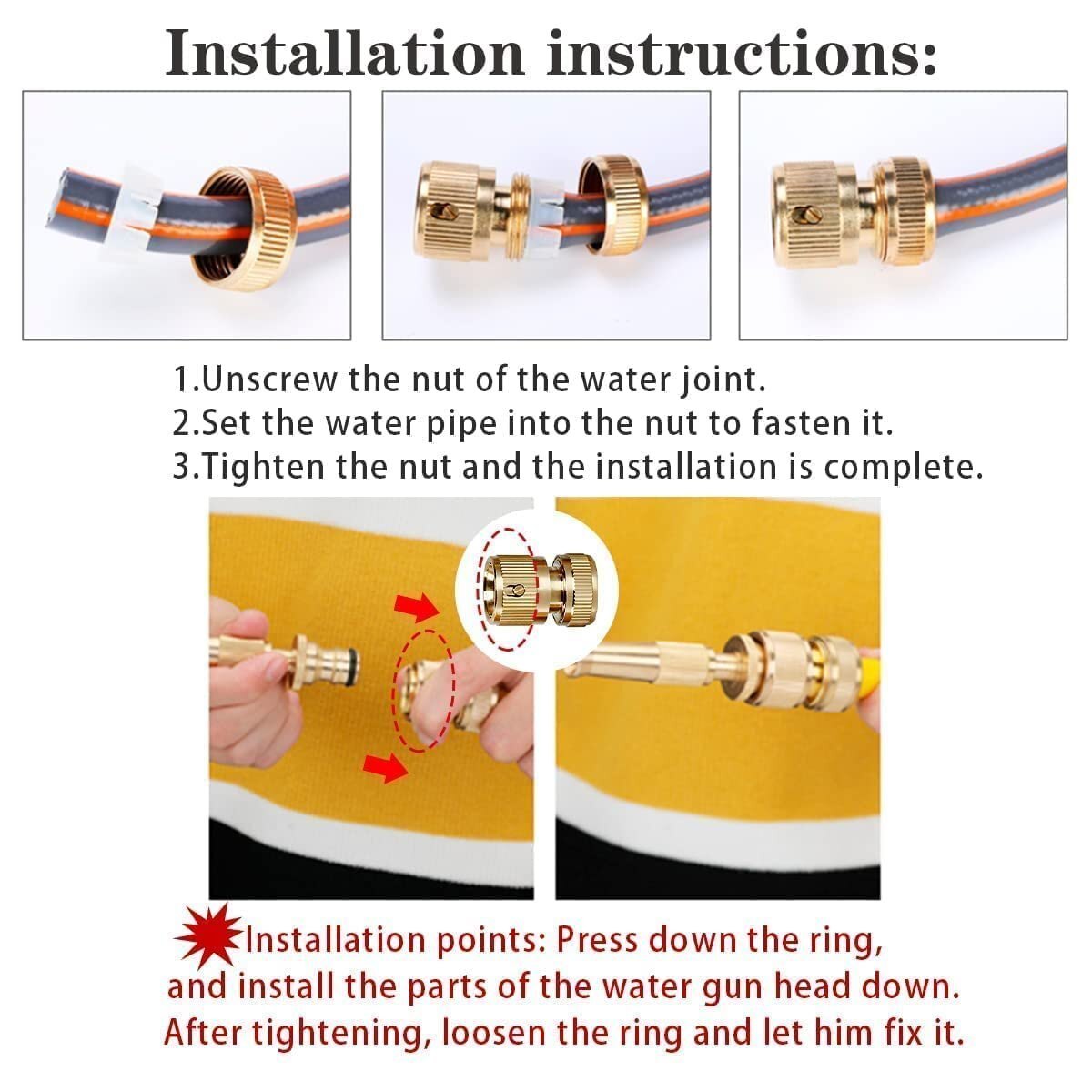 Brass Nozzle Water Spray Gun