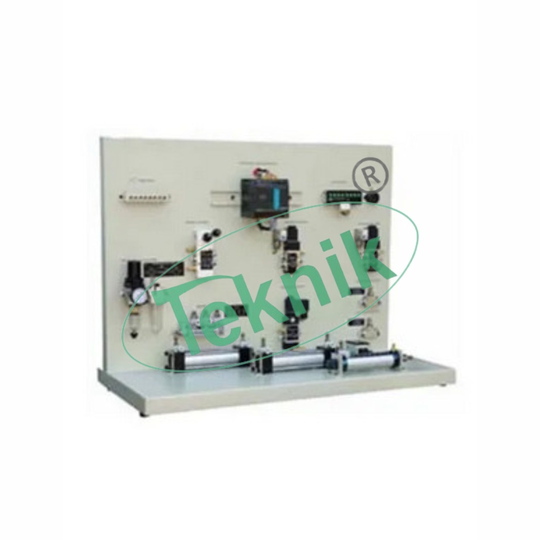 Electro-pneumatic System Teaching Model - Integrated Learning Platform With Fixed Board, Electro-pneumatic Valves, Actuating Switches | Ideal For Electrical Education And Hands-on Training