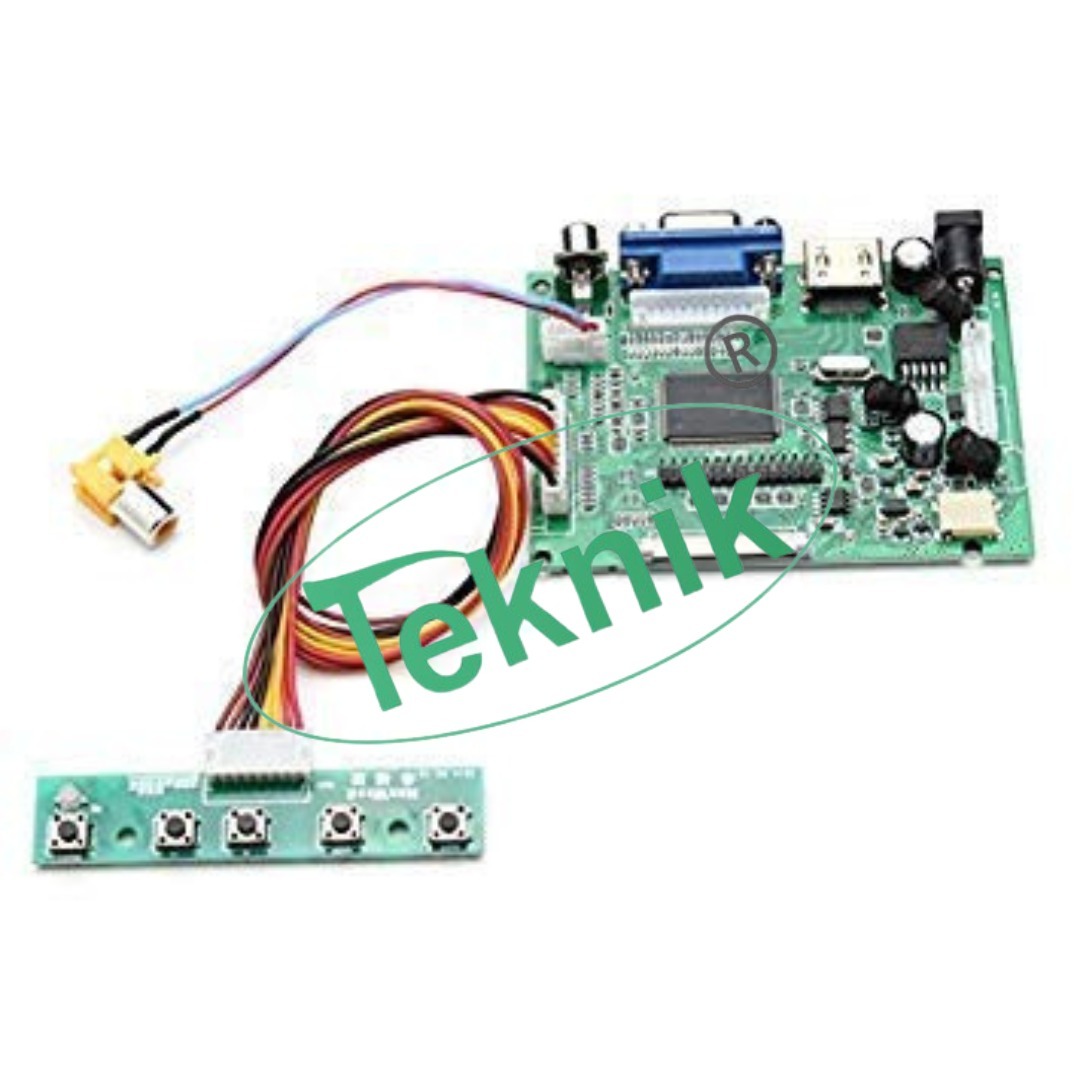 Lcd Display Driver - 5v-24v Input, Hdmi 1.1 & 1.2 Support, 2-channel Av, Dual-color Led Interface | Ideal For Engineering Educational Equipment