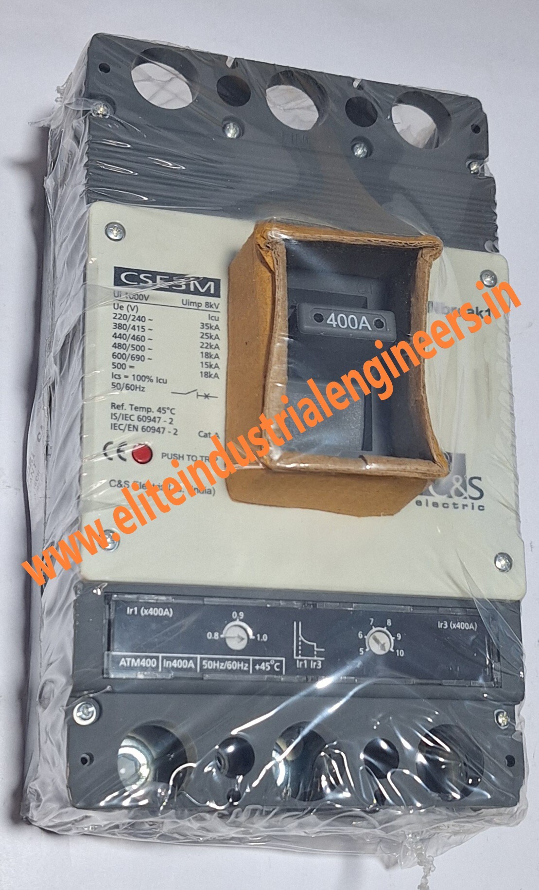 C&s Mccb 400a - 400a Cse3m400atm3p - Three Phase Circuit Breaker, Ideal For High Load Applications