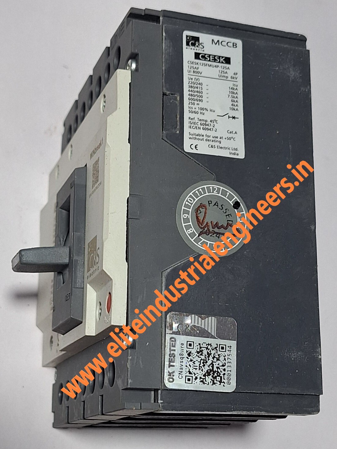 C&s Mccb 125a 4pole - 125a, 4-pole Configuration, Reliable Circuit Protection For Industrial Applications