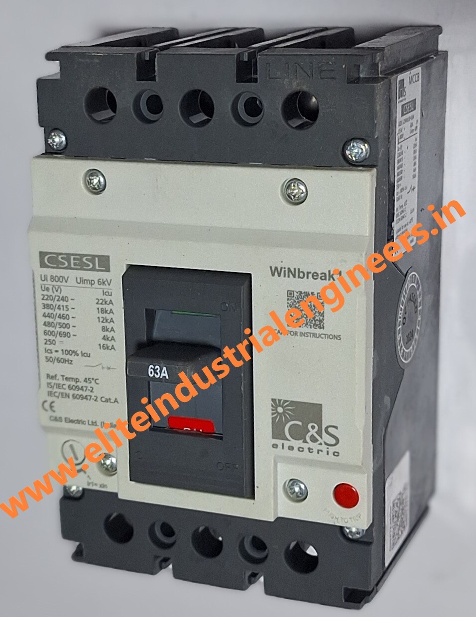 C&s Mccb 63a 3pole - Mccb Type 63a, 3-pole Design | Comprehensive Protection For Electrical Circuits