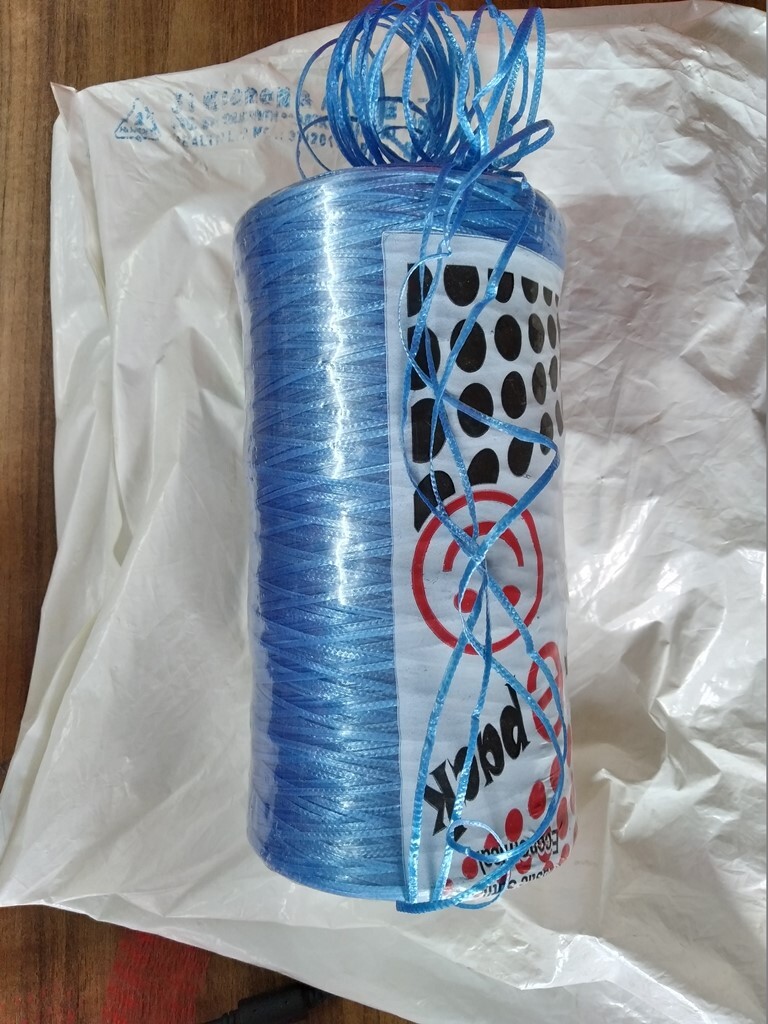 Plastic Sutli Twine - 1000 Meter Length, 1 Ply Polypropylene | Fast Colors, Lightweight, Shine Finish, Available In White, Red, Green, Yellow, Blue, And Orange