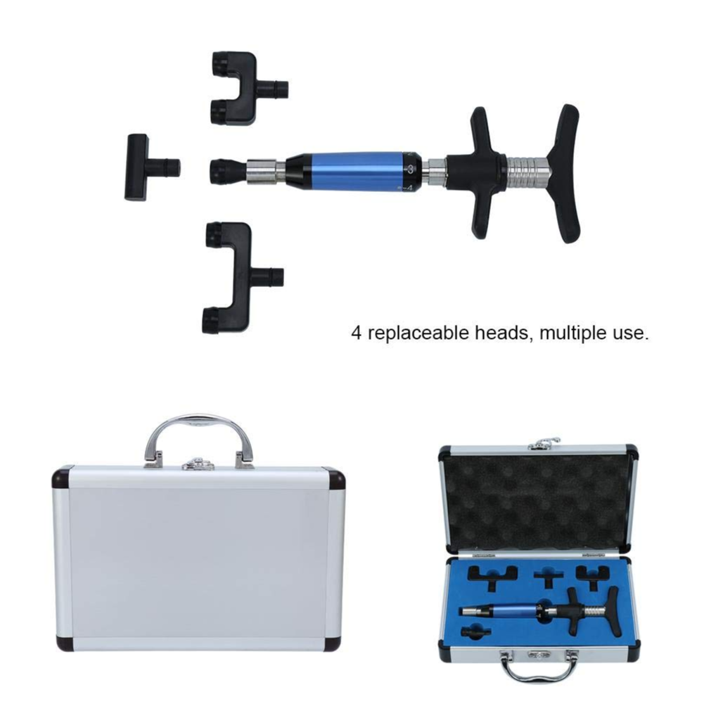 Spine Adjustor Correction Alignment Gun Manual With Carry Case 4 Heads 300n