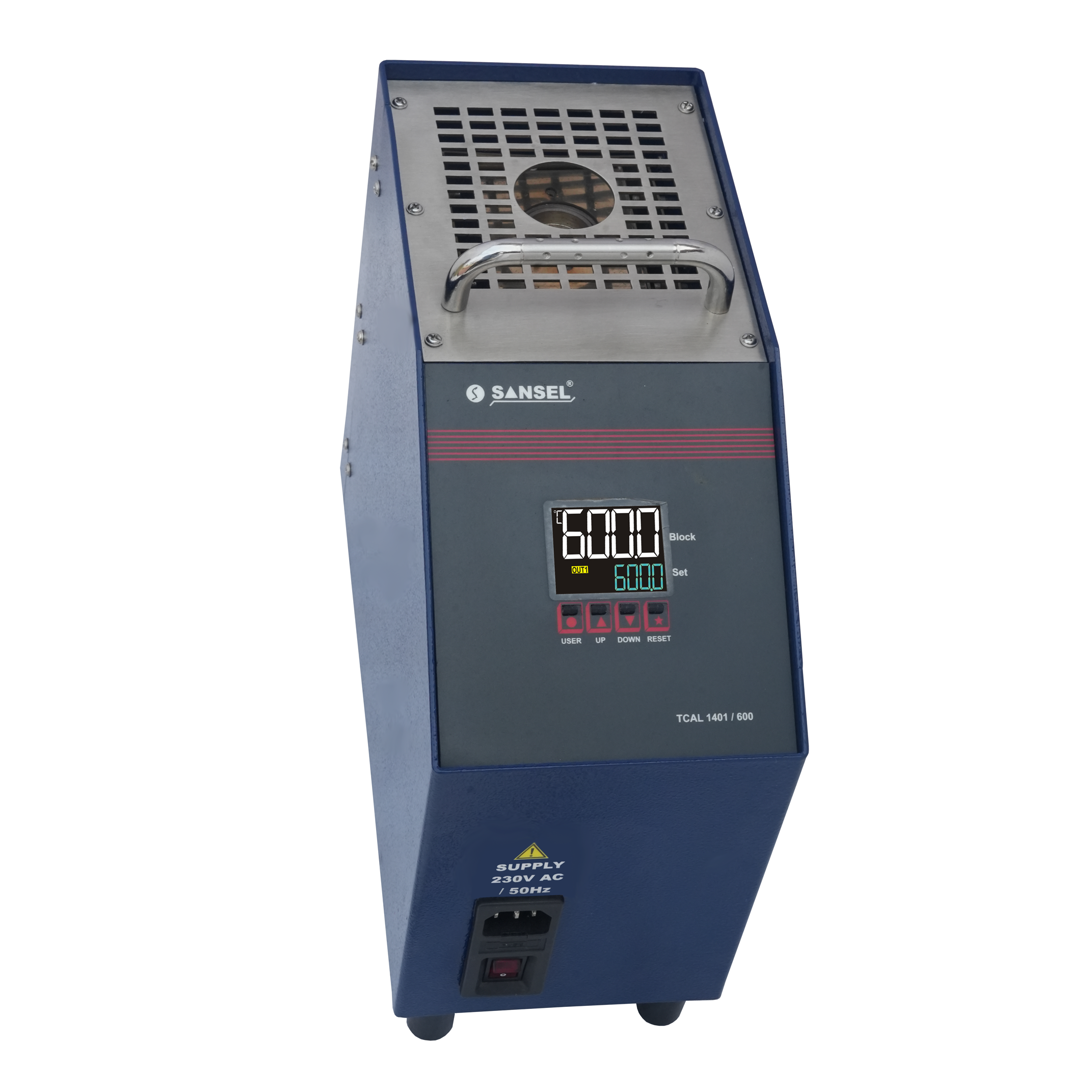 Dry Block Temperature Calibrator - High Bright 4+4 Digit 7 Seg Lcd Display, Accurate Temperature Range +5 To 600c, Iso/iec 17025 Accredited Calibration Certificate, Rugged Portable Design, Interchangeable Insert For Sensors Up To 30mm