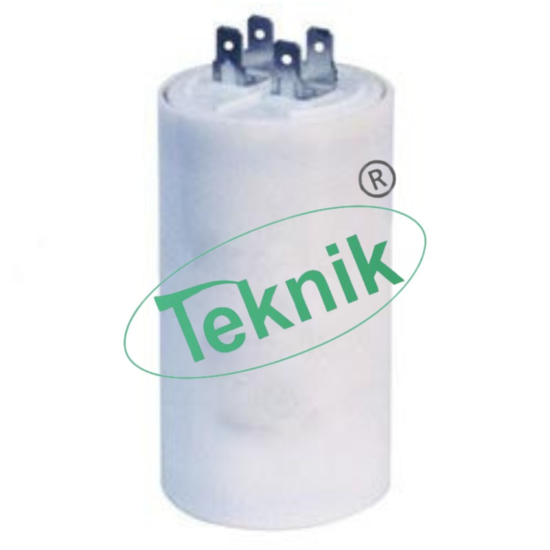 Capacitor, Motor Run, Metallised Pp - Capacitance Range: 3 Uf - 60 Uf, Dimensions: D: 22mm - 65mm, H: 30mm - 155mm | Engineering Educational Equipment