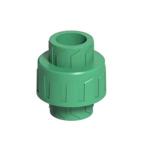 PPR Pipe Union - PPR Material, Round Shape, Green Color | Ideal for Water, Chemical, Air Applications with Pressure Rating up to PN25