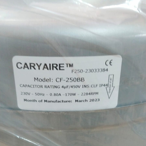 Caryaire Duct Inline Fan - Color: White