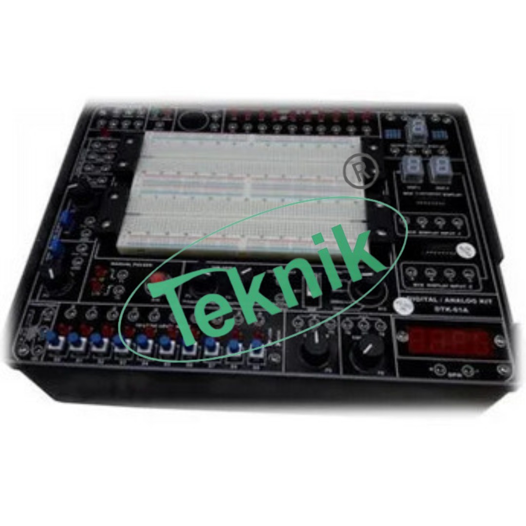 Digital/analog Trainer - Comprehensive Educational Kit With Dual Color Led Indicators, Versatile Pulse And Clock Generators, 400+ Tie Points, 12v & 5v Power Supply