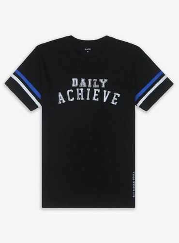 ZUdio Printed T Shirt Black