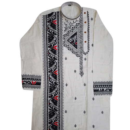 Mens Designer Print Kurta - Color: Multicolour