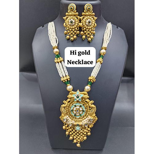 हाई गोल्ड नेकलेस सेट